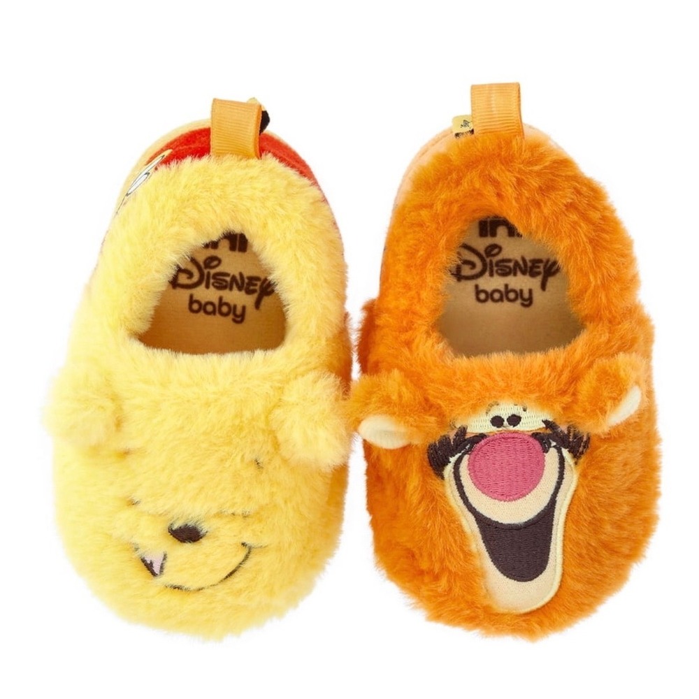 Disney Baby Winnie the Pooh Tigger Plush Slippers Yellow Orange Size 6 Multi